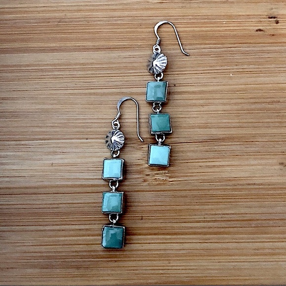 $69  Signed Native American Estate Designer Earrings  Marked S STERLING - Picture 4 of 4